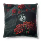 LunaNocturneの赤い薔薇の休息 Cushion