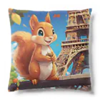 Cute-Animalsの【パリ旅行】リスくん Cushion