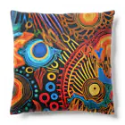 Erika_ArtistryのPsychede Calico #1 Cushion