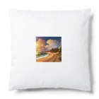 take104の夕方の海辺 Cushion