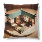 chocobo25whiteのミニチュアな日本家屋01 Cushion