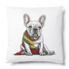 Frenchie-Rasta DoggのFrenchie-Rasta Dogg Cushion