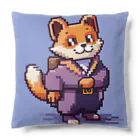 街の雑貨屋さんのかわいいたぬきのドット絵グッズ Cushion