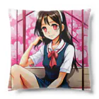 🎨デザイン宮殿🛍️の✨明るい美少女シリーズ：スレンダー女子高生エディション✨ Cushion