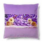 3pomeranian-leo-house　グッズショップのGothic & Lolita  ポメラニアン　紫　 Cushion