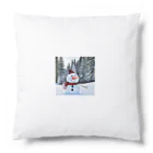 こみち工房の愛くるしい！！雪だるま Cushion