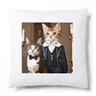 catgoodsの猫の貴族 2人連れ Cushion