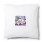 P.H.C（pink house candy）の近未来的 救急車のイラストグッズ Cushion