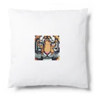 ki1962のドット絵で描かれた虎のアップ画像のプレミアムグッズ Cushion