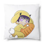 😈へ泥べと🌂の旧べとウサギ Cushion