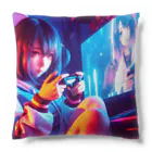 AI Creative Hub（AIクリエイティブハブ）のゲーミング 少女 Cushion