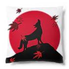 いっぷく処 てんてんの紅葉散る赤き月夜 Cushion