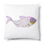 mumusの魚　sequinscolorful Cushion