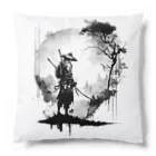 Design_Lab_Lycorisの侍(水墨画風) Cushion