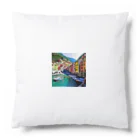 KSK SHOPの絵画のようなチンクエテッレの風景 Cushion