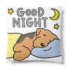 Cute mascot dogsのGood Night Airedale Terrier Cushion