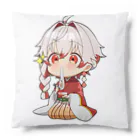 鏡餅の茶室の鏡夜もち ミニキャラ Cushion