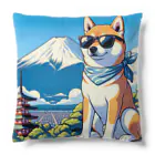 ピヨっこのサングラス犬　【銀次郎】 Cushion