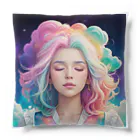 ミウ444のカラフルレディ「進化の目覚め」 Cushion