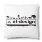 nt-designの『nt-design』ロゴ クッション