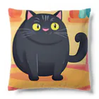 あにぽよのぽて黒猫 Cushion