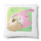 MONACAのお昼寝 うさぎとリス Cushion