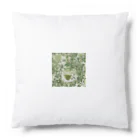 千裕アトリエ（いつもありがとう）のグリーンティーのアート　green tea art Cushion