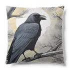 京都イラスト工房の動物シリーズ29：カラス Cushion