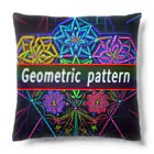 HirockDesignJapanの花の幾何学模様　Geometic pattern flower クッション
