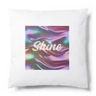 Kumamanのオーロラシルク　Shineロゴ入り Cushion