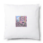 Chill_dreamのサイバーパンク風イラスト都市 Cushion