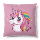 unicorn_dreamsの夢の国のピンクのユニちゃん Cushion