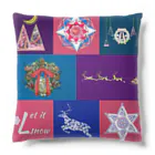 月夜のタツノオトシゴのLet it snow Cushion