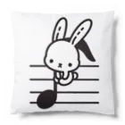 終わらない夢🌈の音符♪＆うさちゃん🐰 Cushion