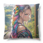 かわいい娘ショップのレインボウ娘 Cushion