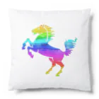 mumusの馬　rainbow Cushion