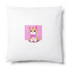 Officefaceのリボン猫ちゃん Cushion