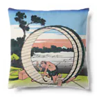 浮世絵屋の北斎「富嶽三十六景⑤　尾州不二見原」葛飾北斎の浮世絵 Cushion