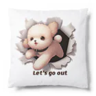 飛び出す！アニマルショップの飛び出す！トイプードル Cushion