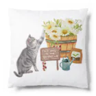 きら星のお花が好きな猫 Cushion