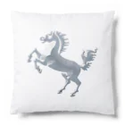 mumusの馬　white statue Cushion