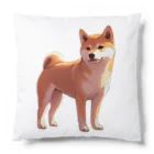 花子の庭のたそがれ柴犬 Cushion