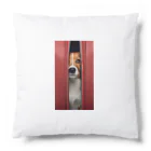 YUTO1126のジッパーから覗く犬 Cushion