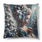 DeenaDeeのRococo Reverie: Moonlit Elegance 「月夜と少女のロココ夢物語」 Cushion