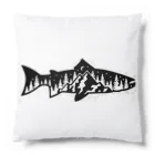 No Fishing No Life の山？　魚？ Cushion