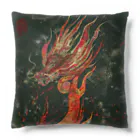 REISEI麗清-ARTの書画家：麗清REISEI「炎龍 FIRE DRAGON」2 Cushion