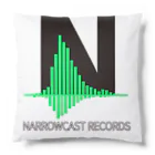 NARROWCAST RECORDSのNARROWCAST RECORDS ロゴ クッション