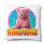 てくのちゃんのHARDCOREピンクのクマちゃん Cushion