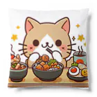 zuuu-の☆食いしん坊にゃんこ☆ Cushion