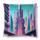 のんびりアート工房のサイバーパンク都市 Cushion